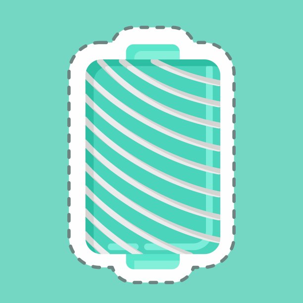 贴纸线切罗宾。适合教育符号。简单的设计可编辑。设计模板向量。简单的说明图片下载