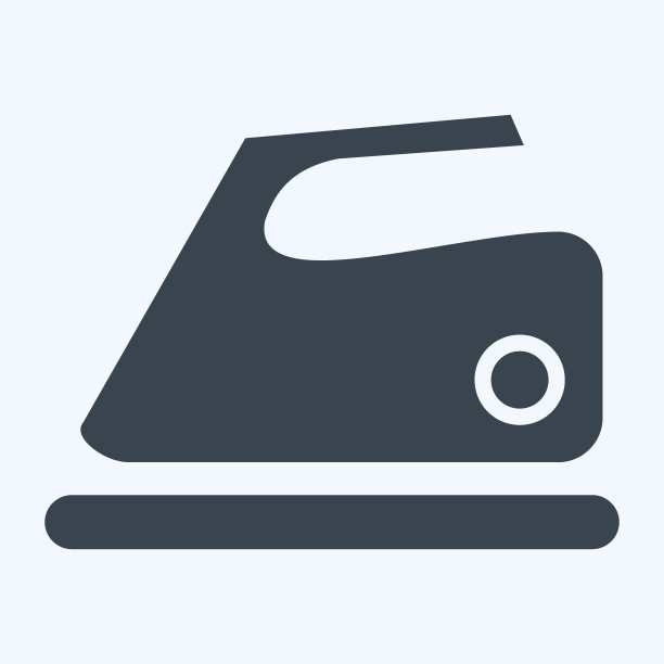 图标铁。适合教育符号。字形风格。简单的设计可编辑。设计模板向量。简单的说明图片下载