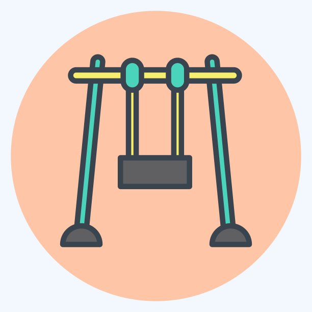 图标。适合作为城市公园的标志。颜色风格交配。简单的设计可编辑。设计模板向量。简单的说明图片下载