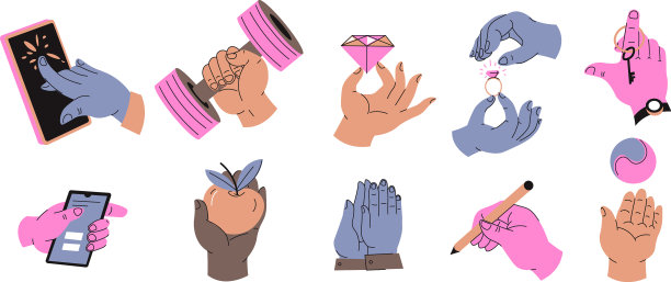 手势触摸智能手机握笔集图片下载