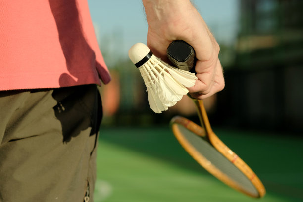 运动。打羽毛球。图片下载