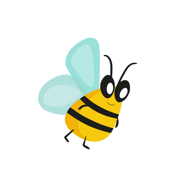 卡通蜜蜂吉祥物一只小蜜蜂飞黄蜂图片下载