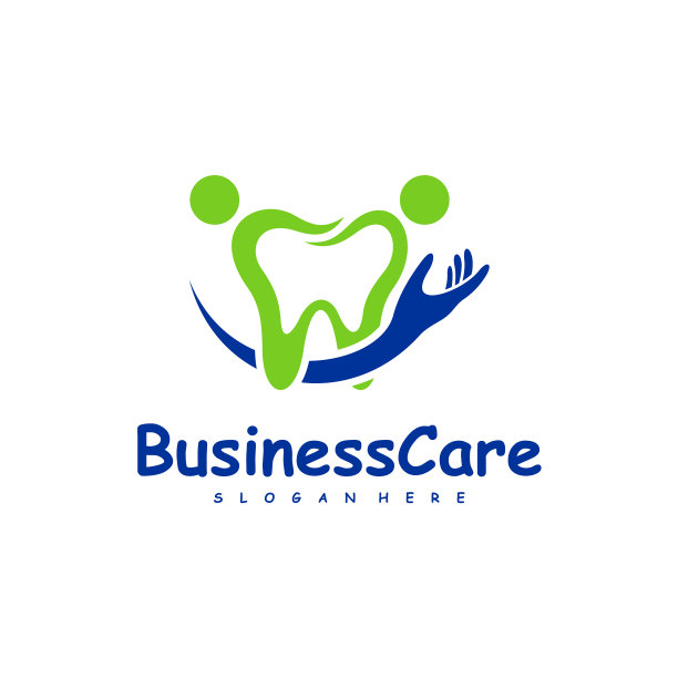 牙科护理标志设计图标符号模板图片下载