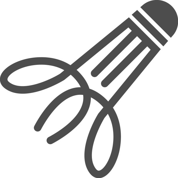 羽毛球毽子图标标志图片下载