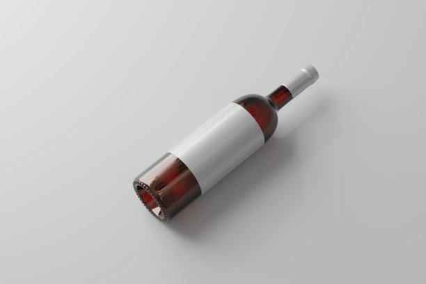 黑酒瓶模型图片下载