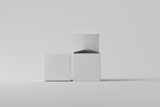 方形产品包装盒模型图片下载