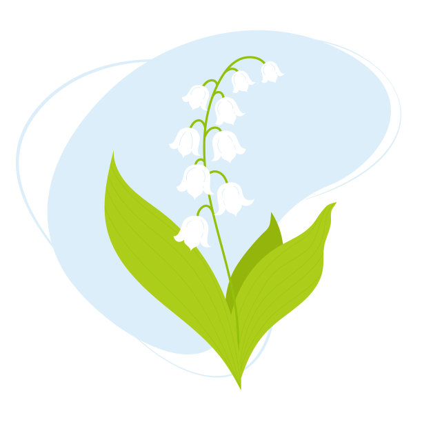 春花美，五月铃兰与谷图片下载