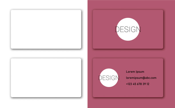 名片在网格梯度风格图片下载