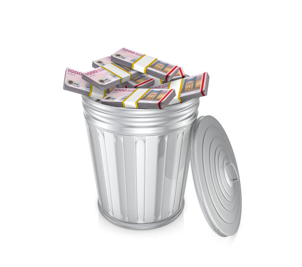 丹麦克朗钱垃圾垃圾图片下载