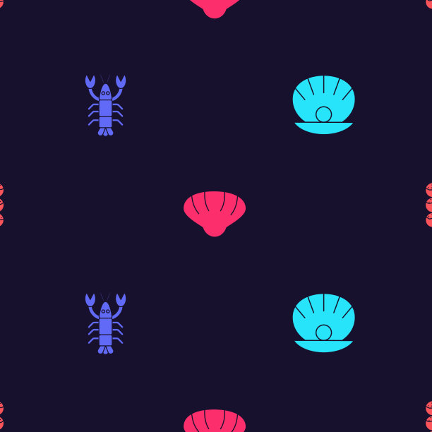 珍珠贝、龙虾贝、扇贝图片下载