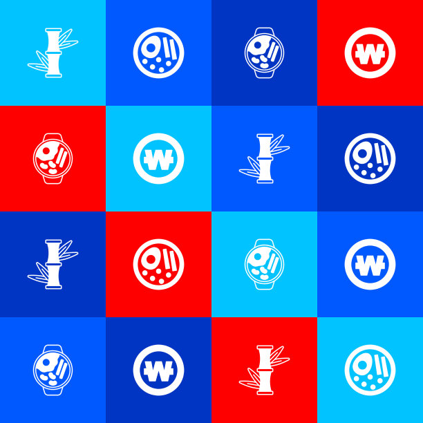 设置竹拉面和韩币图标图片下载