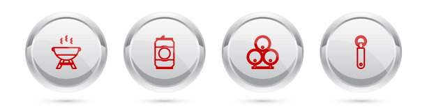 设线烧烤烧烤啤酒罐木桶图片下载