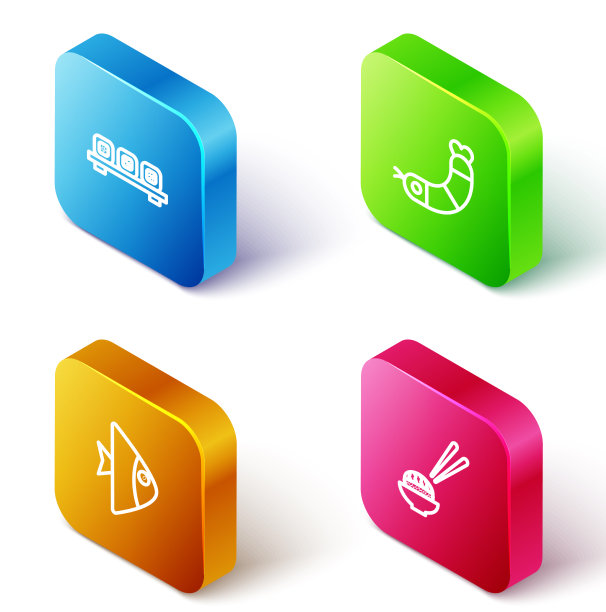 将等距线寿司放在切虾板上图片下载