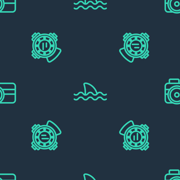 设置线鲨潜水和摄影相机图片下载