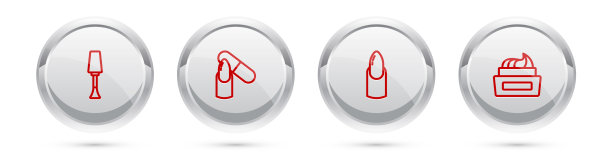 订行指甲油锉指甲和瓶子的图片下载