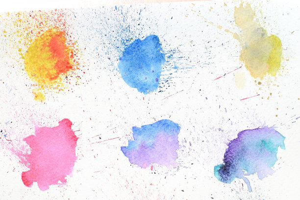 抽象设计水彩画插图背景画图片下载