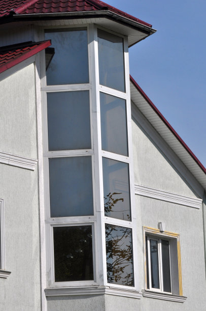 从外面看到的金属塑料窗户图片下载