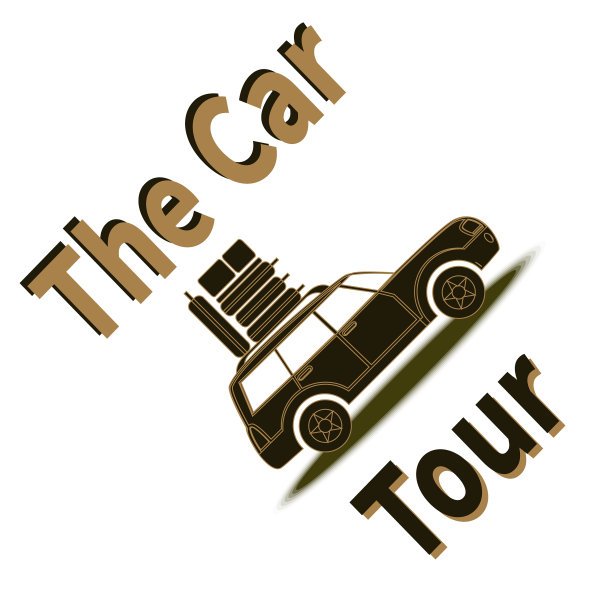 汽车旅行与行李在车顶文本-汽车图片下载