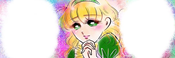 宽尺寸卡通插图70年代的女孩卡通金发烫发的年轻女士摆姿势祈祷她的捶打爱和玫瑰花园背景的实现。图片下载