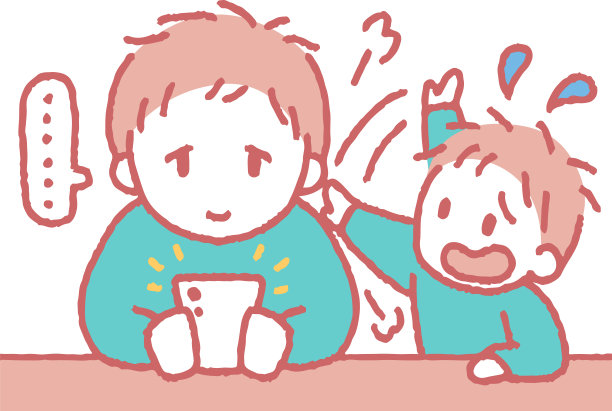 孩子说话的剪辑艺术成人看手机图片下载