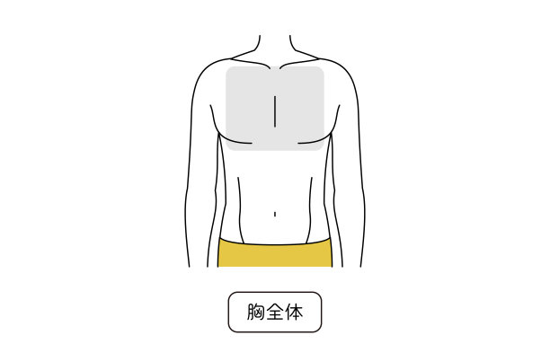 男士脱毛区域，整个胸部图片下载