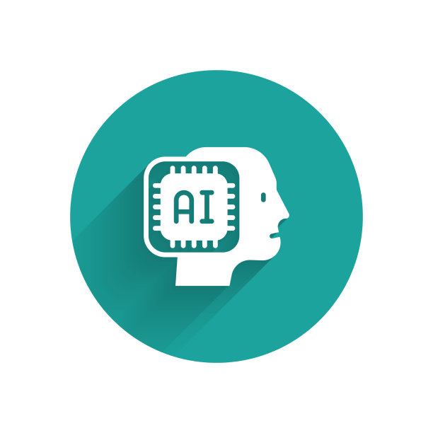 白色人形机器人图标孤立与长图片下载