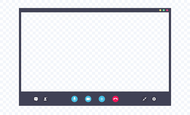 透明背景上的呼叫屏幕模板图片下载