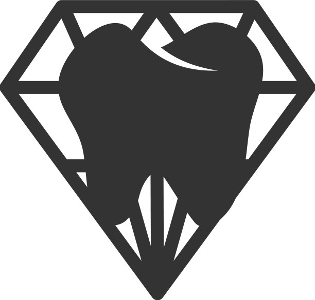 钻石牙科标志图标品牌身份图片下载