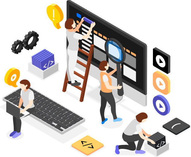 团队项目等距构成图片下载