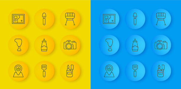 定线野餐地点鸡腿酱图片下载