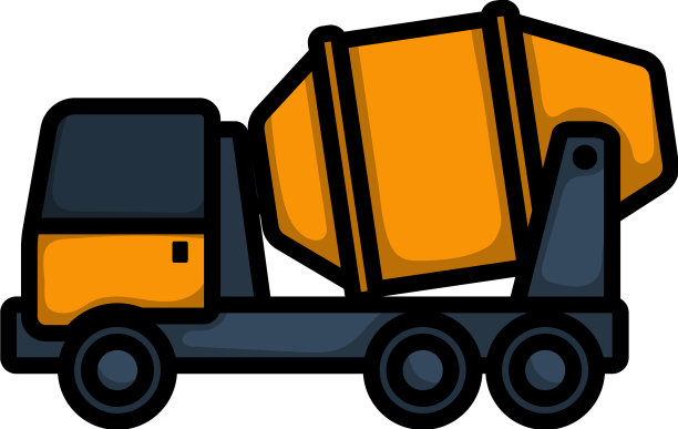 混凝土搅拌车图标图片下载