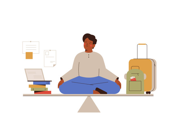 生意人闭着眼睛，工作和休息是和谐的。黑人男孩能很好地平衡工作和生活。图片下载