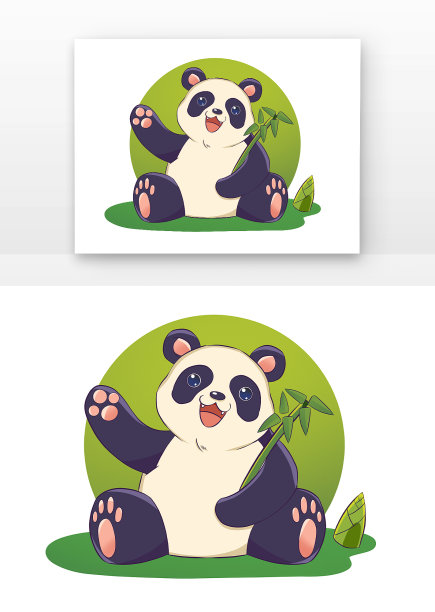 可爱的熊猫图片下载