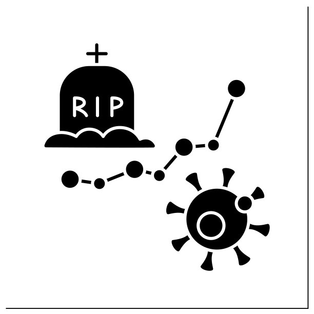 死亡率标志字形图标图片下载