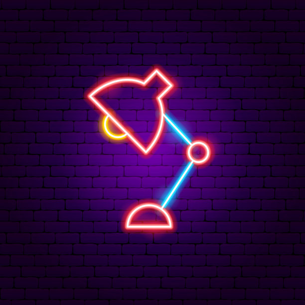 台灯霓虹灯招牌图片下载