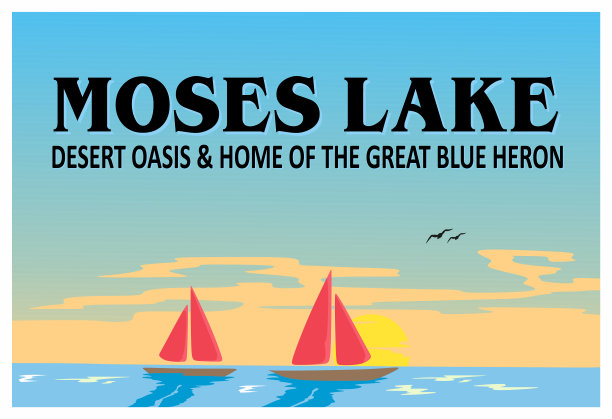 摩西湖的日落美景图片下载