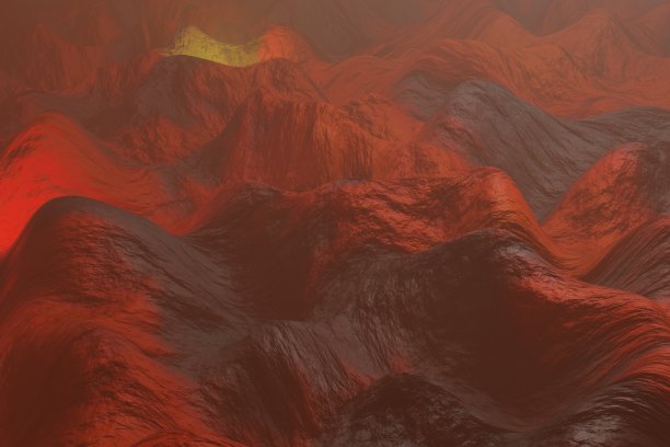 用点和线相连接的波。未来的蓝点背景与动态波。3 d渲染插图。抽象的当代色彩和情绪的社会背景。图片下载