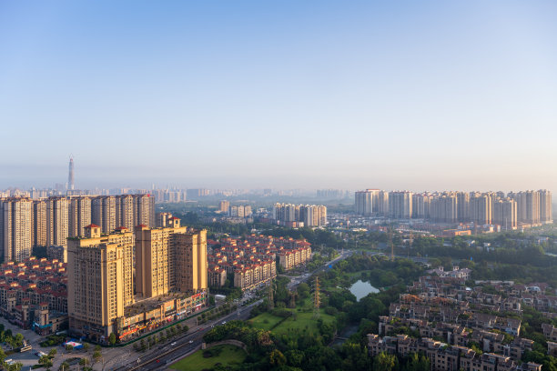 黄昏的现代城市图片下载