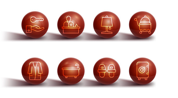 套线酒店门锁钥匙浴衣盖图片下载