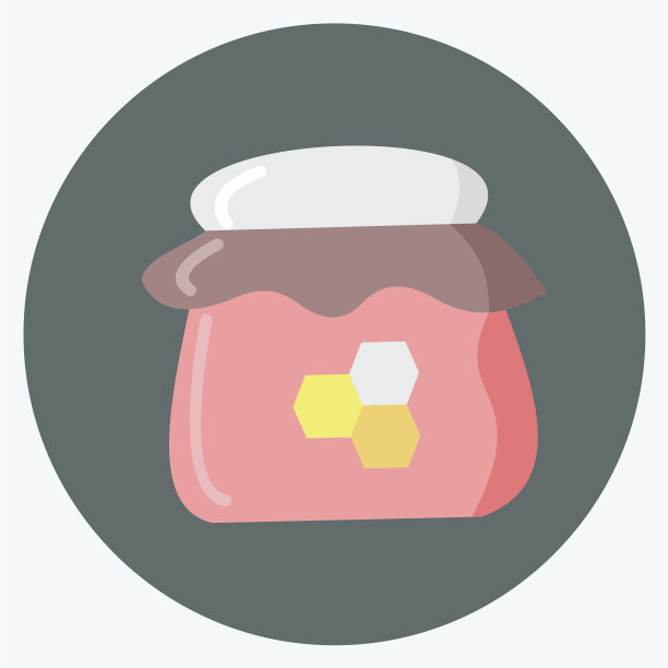 图标罐蜂蜜适合养蜂场平坦图片下载