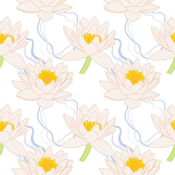 荷花和荷叶的图案图片下载