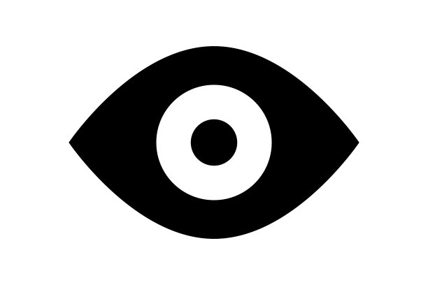 眼睛轮廓图标图片下载