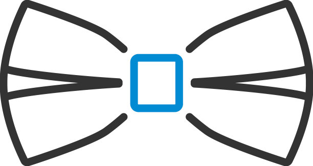 商务蝴蝶领带图标图片下载