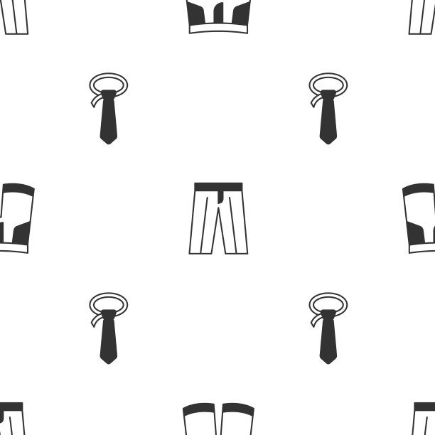 把短裤或长裤和领带套在无缝上图片下载