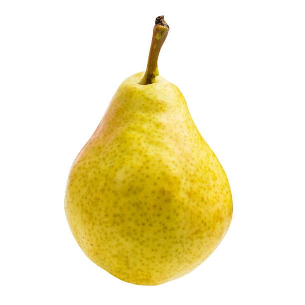 白色背景上孤立的梨图片下载