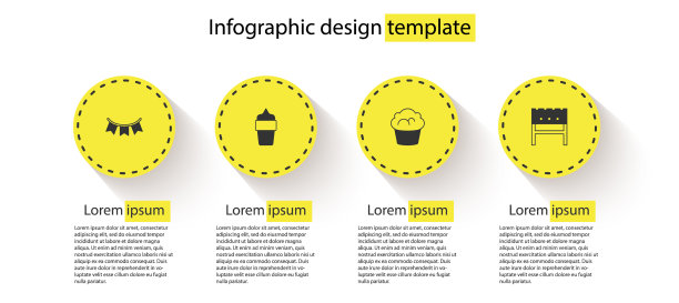 用雪糕做成的狂欢节花环图片下载