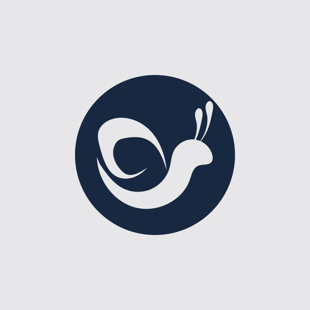 蜗牛标志设计模板图片下载