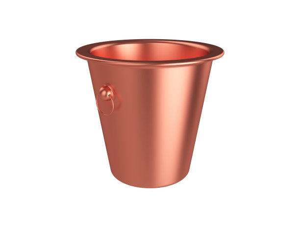 桶隔离在白色背景，3D渲染图片下载