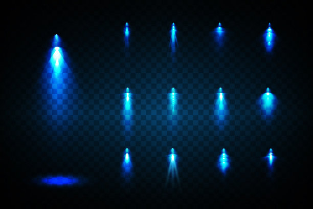 向量的聚光灯。现场。光的效果。发出光的效果。矢量插图。图片下载