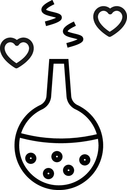 与心和浪漫有关的星座。可编辑的中风。平面风格的现代标识。适用于广告、文章、书籍等。线图标的阴霾和心脏超过实验室的灯泡图片下载